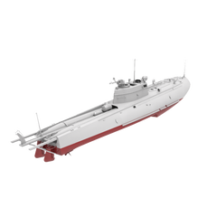 RHWS029S-A Military Model Kit Full Hull Soviet G-5 Class Motor Torpedo Boat