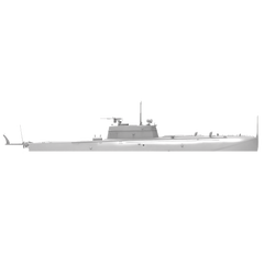 RHWS030 Military Model Kit Water Line Soviet G-5 SHVAK Gun Modification Motor Torpedo Boat