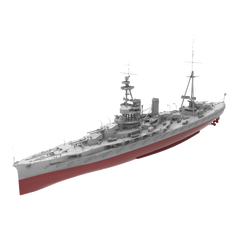 RHWS043S Military Model Kit Full Hull IJN Hyuga Battleship