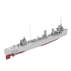 RHWS045S Military Model Kit Full Hull Germany G-101 Destroyer