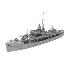 RHWS015 HMS Isles Cllass Submarine Chaser Liscomb Water line