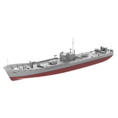 RHWS024S Military Model Kit Full Hull USSR Project 161/161M ARMORED GUN BOATS