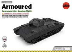 SSMODEL 1/100 Italian light tank Resin Model Kit TSS1000268