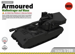 SSMODEL 1/200 Waffentrager auf Maus Tank Resin Model Kit TSS2000347