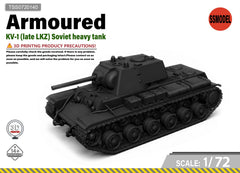 SSMODEL 1/72 KV-1 (late LKZ) Soviet heavy tank resin model kit TSS0720140