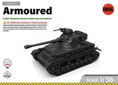 SSMODEL 1/56 Pz.Kpfw. Wiegenturm German medium tank resin model kit TSS0560322