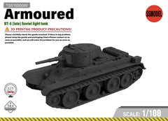 SSMODEL 1/100 BT-5 (late) Soviet light tank Resin Model Kit TSS1000099
