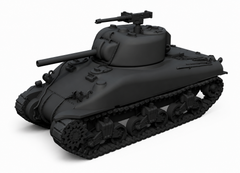 SSMODEL 1/100 M4A1 Sherman Early US Medium Tank Resin MODEL KIT TSS1000205