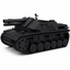 SSMODEL 1/56 15cm sIG 33 Panzerkampfwagen III Tank Resin MODEL KIT TSS0560739