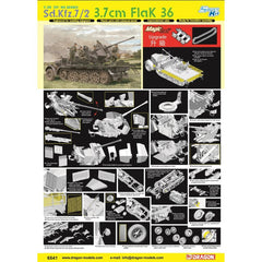 DRAGON 6541 Sd.Kfz.7/2 Half-track Anti-aircraft Vehicle with 3.7cm Flak 36