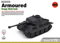 SSMODEL 1/72 Krupp 38(d) Resin Model Kit TSS0720184
