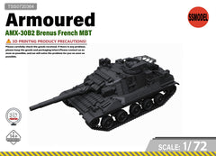 SSMODEL 1/72 AMX-30B2 Brenus French MBT Tank Resin Model Kit TSS0720364