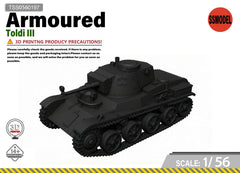 SSMODEL 1/56 Toldi III tank Resin Model Kit TSS0560197