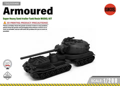 SSMODEL 1/200 Super Heavy Semi-trailer Tank Resin MODEL KIT TSS2000466