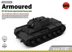 SSMODEL 1/87 KV-150 Soviet experimental heavy tank resin model kit TSS0870134