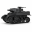 SSMODEL 1/200 M8 Howitzer Motor Carriage US Tank Resin MODEL KIT TSS2001495