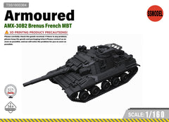 SSMODEL 1/160 AMX-30B2 Brenus French MBT Tank Resin Model Kit TSS1600364