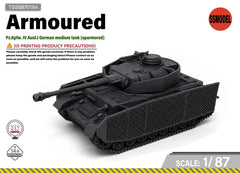 SSMODEL 1/87 Pz.Kpfw. IV Ausf.J German medium tank (uparmored) Resin Model Kit