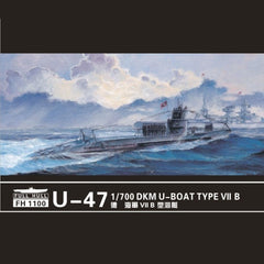 Flyhawk FH1100 1/700 DKM U-47 U-BOAT Type VII B Plastic Model Kit