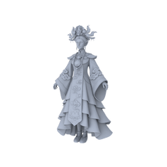 Detail view of Yao's Studio LYTR265 Chinese Bride Hexad Resin Miniature Model 6-Figure Set, Unpainted Traditional Wedding Figures, DIY Painting Scene Decoration Miniatures Diorama Resin Figures Model