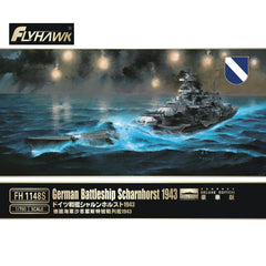 Flyhawk FH1148S 1/700 German Battleship Scharnhorst 1943 Deluxe Edition Plastic Model Kit