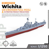 SSMODEL 571S Military Warship Model Kit US Wichita Cruiser