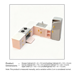 LYTP121036 1/12 Molasses's Fantasy Kitchen 3D Printing DIY Miniature Scenes Dollhouses Creative Ornaments Desktop Displays Mini Models 1/12 Scale BJD OB Dolls