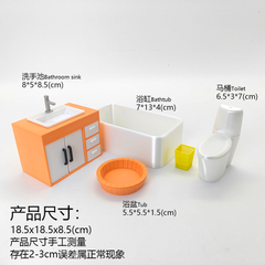 LYTP12211 1/12 Soothing Compact Bath Set Miniature Heirloom Display 1:12 Scale