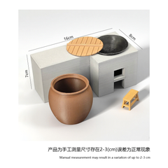 LYTP12218 1/12 Vintage Style Stove Miniature Dollhouse Scene 1:12 Scale