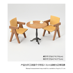 LYTP12219 1/12 Vintage Coffee TableMiniature Dollhouse Scene 1:12 Scale