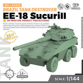 SSMODEL 968 Military Model Kit Brazil EE-18 SucuriII Tank Destroyer