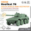 SSMODEL 972 Military Model Kit South Africa Rooikat 76 Tank Destroyer