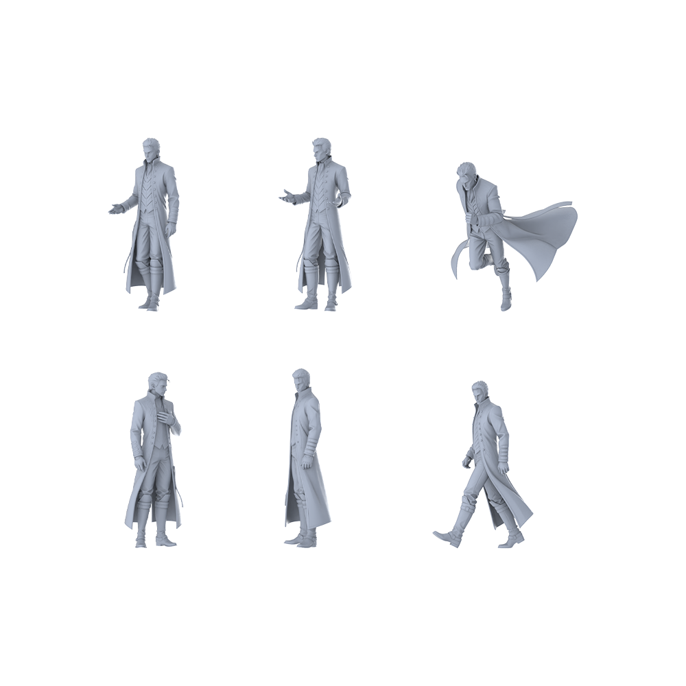 MRY-SFW LYGR427 Young Ghost Hunter Six-Person Daily Routine 3D Printed Resin Model Kit by SSMODEL
