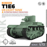 SSMODEL 546 Military Armoured Model Kit US T1E6 Light Tank