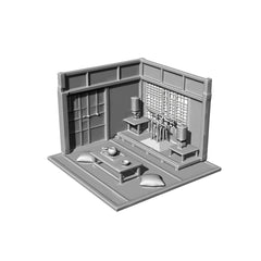 RHMG-172(173) 1/S 1/L 3D Printed Architectural Model Decor Miniature Building Ornament For Deskdesktop Ornament Japanese-Style Double-Knife Display Stand