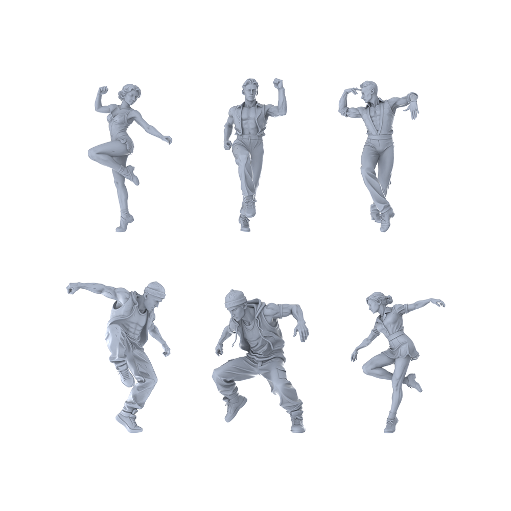 MRY-SFW LYTR446 High-Drama Painting Project? A 6-piece Grey Collection. Master shading on these intensely posed, detail-rich figures. Miniature Car Diorama Figures Scene Props Accessories Resin 3D Printed Resin Model Kit by SSMODEL