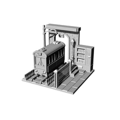 RHMG-156 1/L 3D Printed Architectural Model Decor Miniature Building Ornament For Deskdesktop Ornament Railway Station Diorama