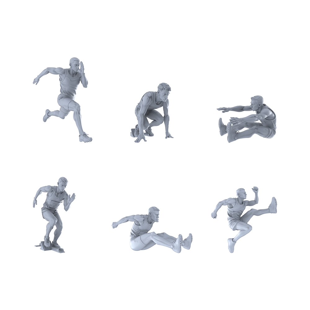 Yao's Studio LYTR351 Rural Life Quintet Resin Miniature Model 5-Figure Set, Unpainted Daily Labor Figures, DIY Painting Scene Decoration Miniatures Diorama Resin Figures 3D Printed Resin Model Kit by SSMODEL