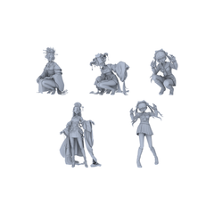 MRY-SFW LYGR102 Beautiful female2 zombie game theme resin white model miniature soldier character model scene character figure hand painted 3D Printed Resin Model Kit by SSMODEL