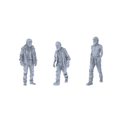 Yao's Studio LYTR330 Unpainted Urban Professional Miniatures 5-Pack | For City Diorama & Hobby Painting Miniatures Diorama Resin Figures 3D Printed Resin Model Kit by SSMODEL