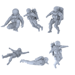 MRY-SFW LYGR482 Future Space Travelers Six-Person Journey 3D Printed Resin Model Kit by SSMODEL