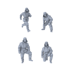 MRY-SFW LYGR203 Chinese People's Volunteer Army daily life military theme military model war flag resin white mold theme war game miniature soldier scene figure hand model hand painting 3D Printed Resin Model Kit by SSMODEL