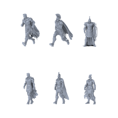 MRY-SFW LYGR355 Ancient Spartan Six-Person Basic Move 3D Printed Resin Model Kit by SSMODEL