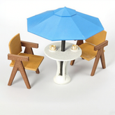 LYTP12217 1/12 Patio Table Miniature Dollhouse Scene 1:12 Scale
