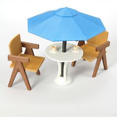 LYTP12217 1/12 Patio Table Miniature Dollhouse Scene 1:12 Scale