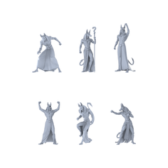 MRY-SFW LYGR345 Ancient Egyptian Six Gods Battle Actions 3D Printed Resin Model Kit by SSMODEL