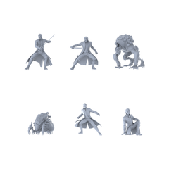 MRY-SFW LYGR429 Young Ghost Hunter Six-Person Battle 3D Printed Resin Model Kit by SSMODEL