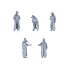 MRY-SFW LYGR414 Modern Philosopher King Billy Six-Person Group 3D Printed Resin Model Kit by SSMODEL