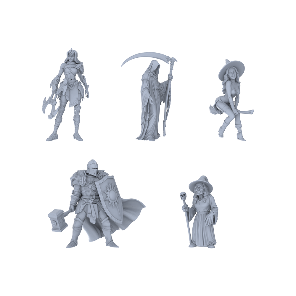 MRY-SFW LYGR157 Medieval fantasy character wargame model resin blank wargame miniature figure scene character figure hand painted 3D Printed Resin Model Kit by SSMODEL