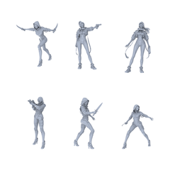 MRY-SFW LYGR120 Phantom Hunter Resin Blank Miniature Soldier Character Model Scene Figure Handmade Figure Hand Painted 3D Printed Resin Model Kit by SSMODEL